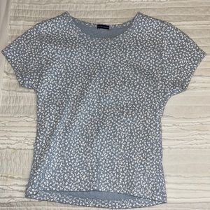 brandy melville blue floral top